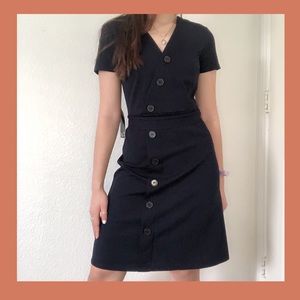 Button Pencil Dress